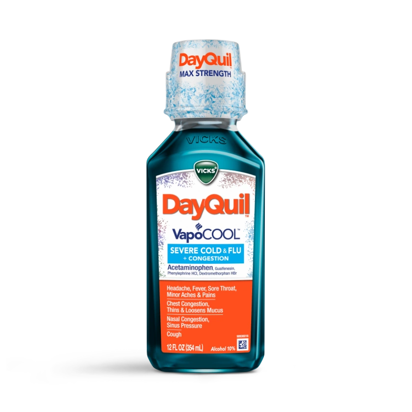 DayQuil™ VapoCOOL SEVERE Maximum Strength Cold & Flu + Congestion Daytime R...