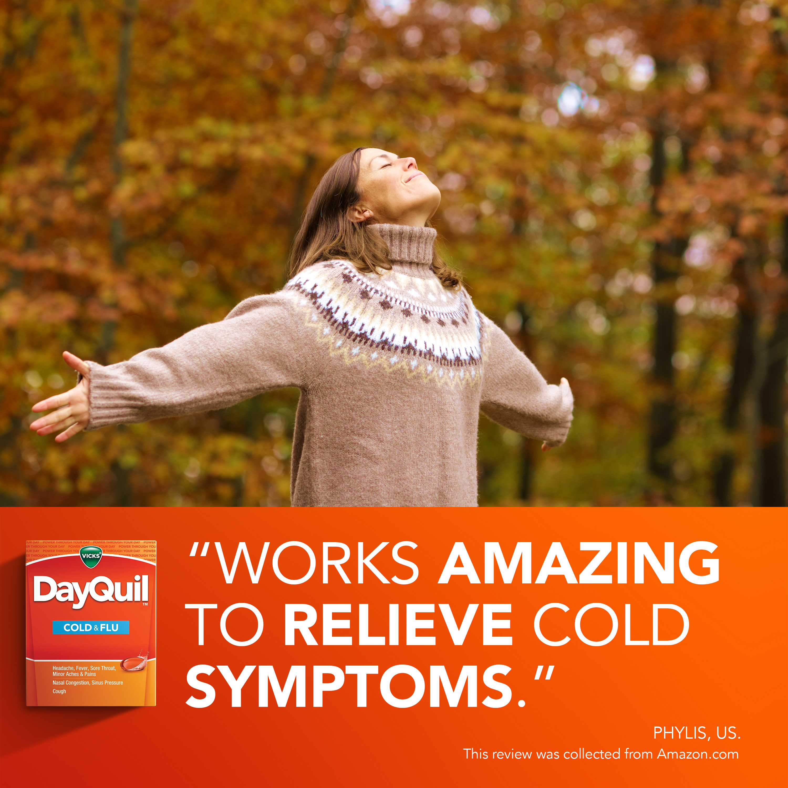 Works amazing to relieve cold symptoms