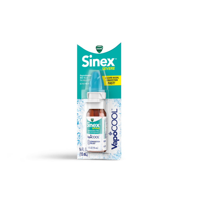 Sinex Severe VapoCOOL Nasal Spray for Congestion Relief