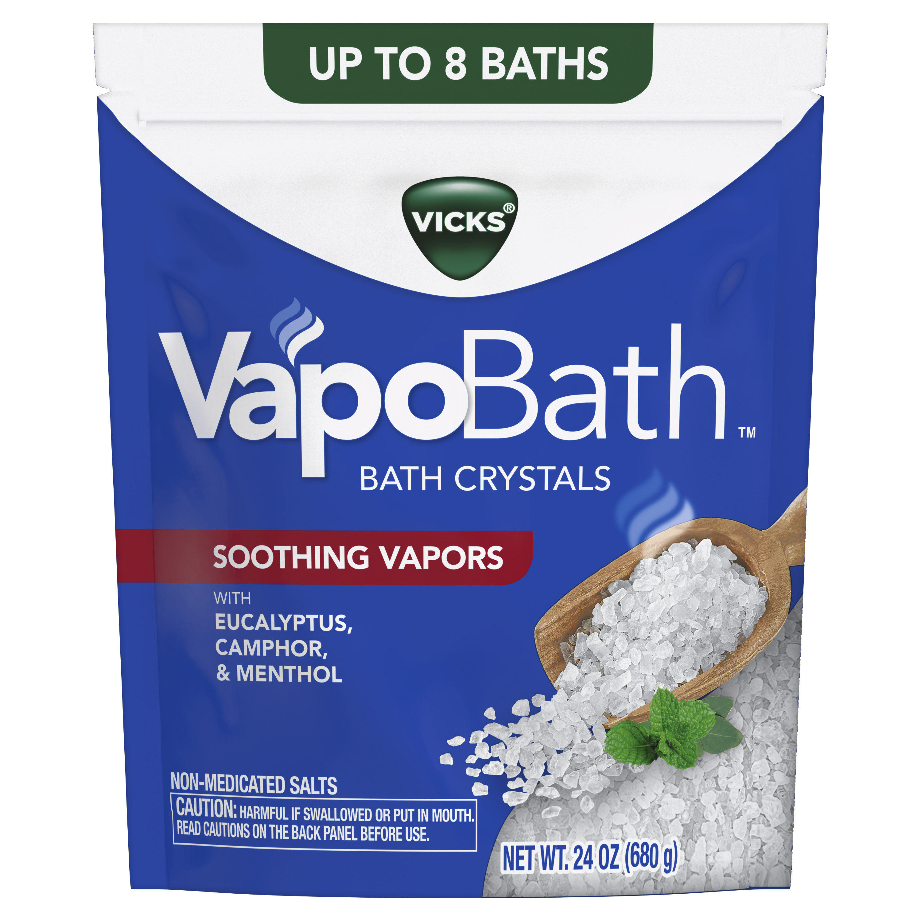 VapoBath Crystals Soothing Aromatherapy Bath | Vicks