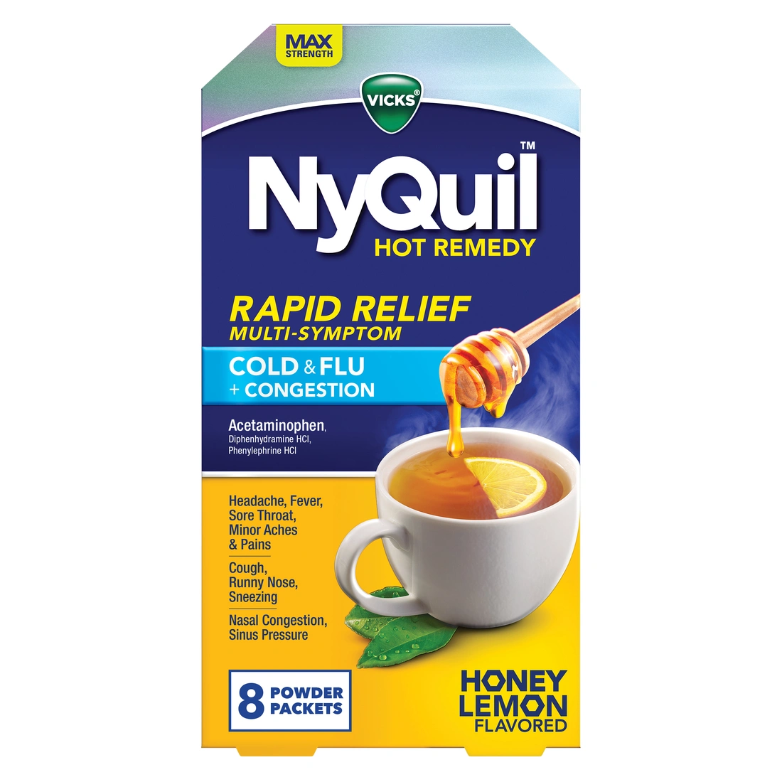 NyQuil™ Hot Remedy Cold & Flu + Congestion Relief Hot Drink Powder Medicine