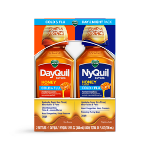 DayQuil and NyQuil Severe Honey Cold and Flu Relief Liquid