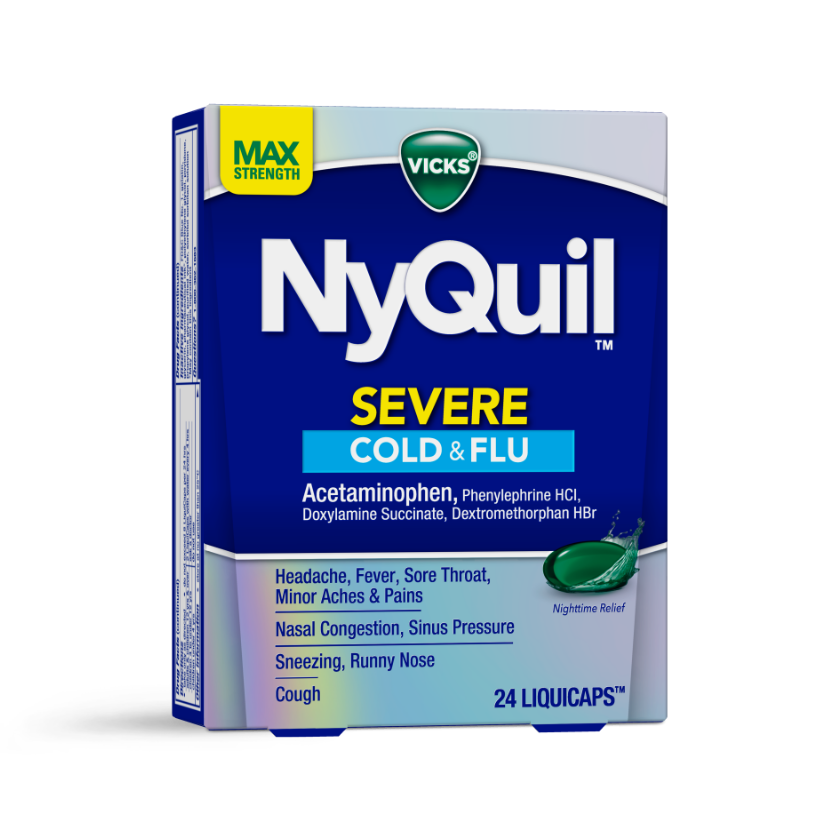 NyQuil Severe Runny Nose, Sneezing Cough Relief Liquicaps
