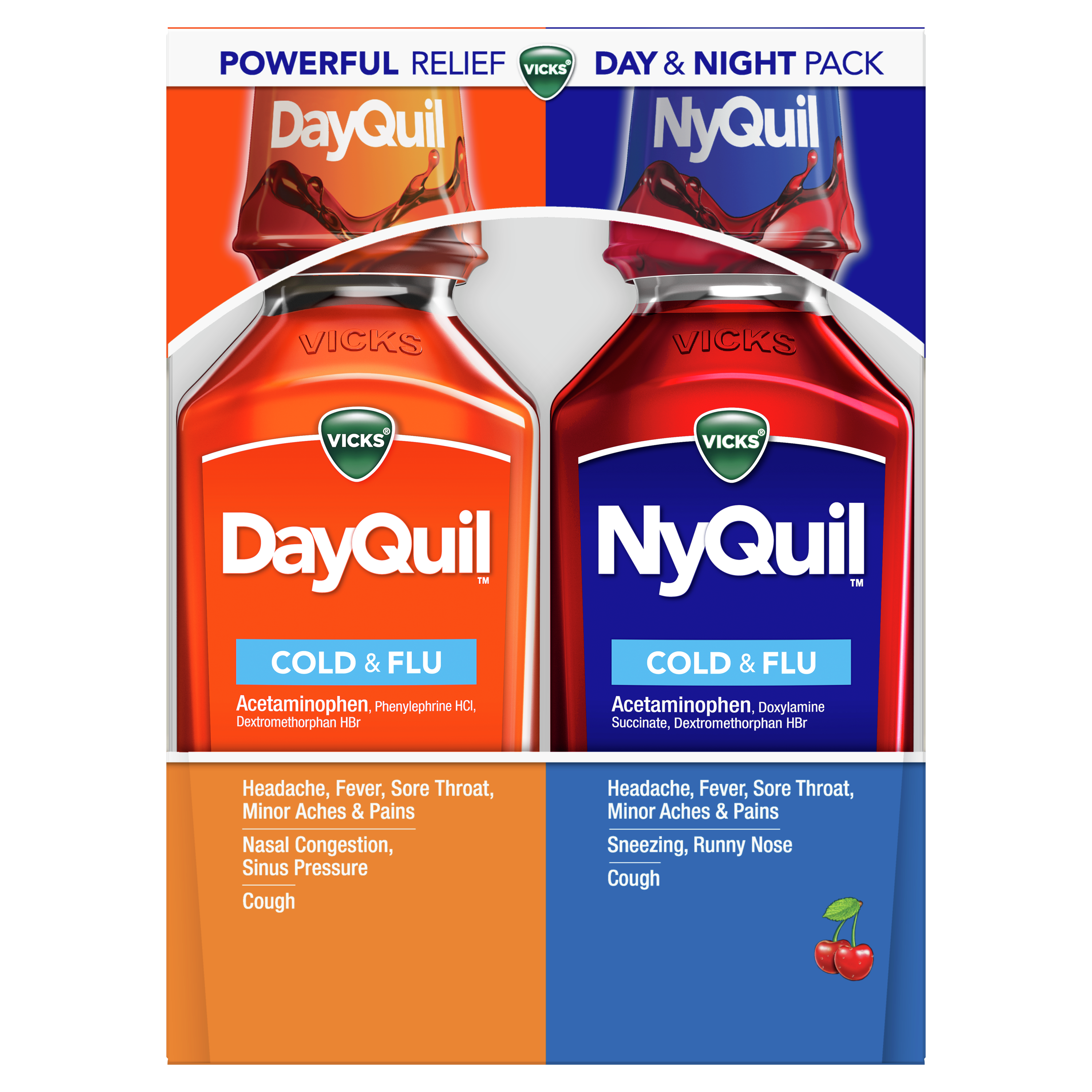 DayQuil and NyQuil Cold & Flu Relief Liquid
