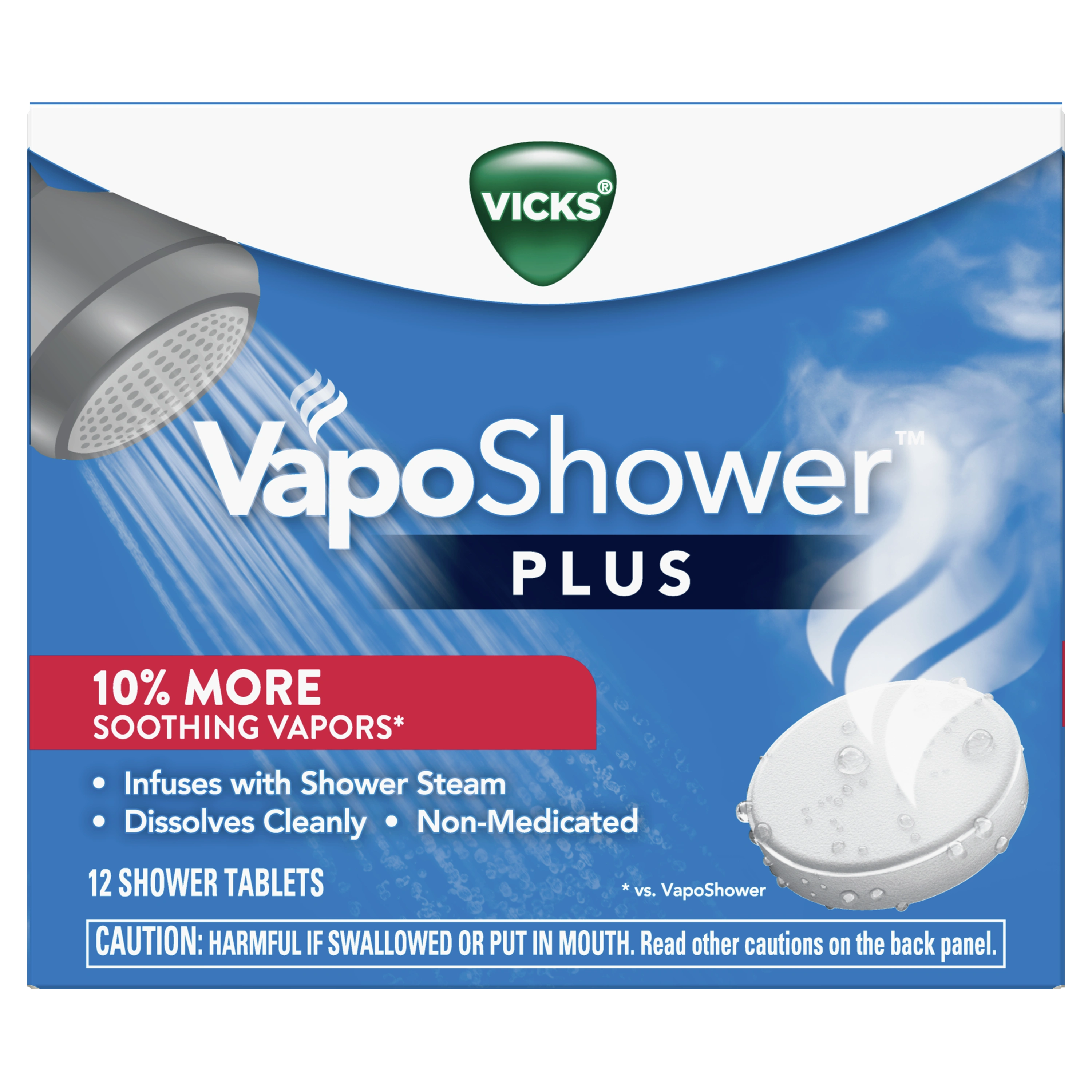 Vicks® VapoShower™ PLUS, Non-Medicated Shower Tablets