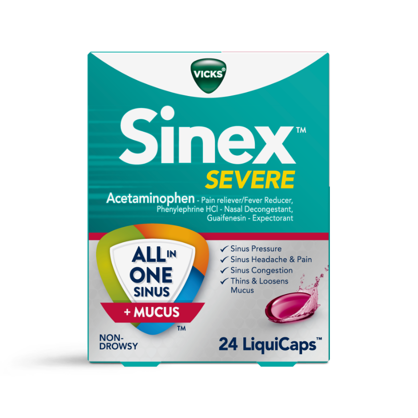 Sinex Severe All in One Sinus + Mucus Liquicaps