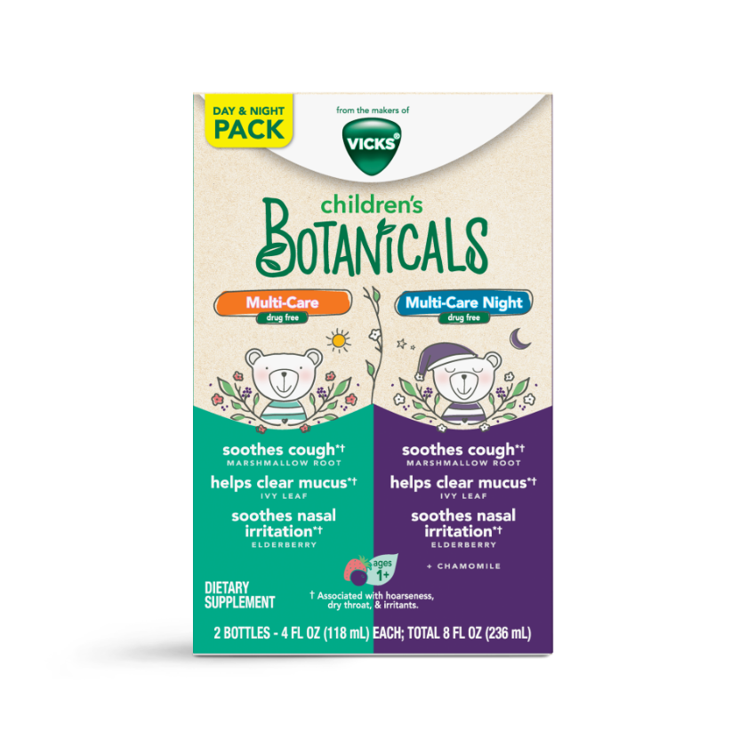 Vicks Children's Botanicals Multicare Cough Relief Liquid Combo