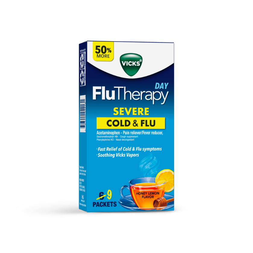 Vicks  FluTherapy Severe Non Drowsy Cold & Flu Relief