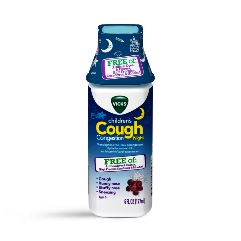 Vicks Children's Cough & Congestion Free Of Artificial Dyes & Flavors