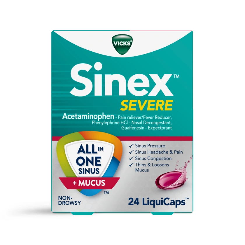 Sinex SEVERE ALL IN ONE SINUS + MUCUS LiquiCaps™ 24 CT