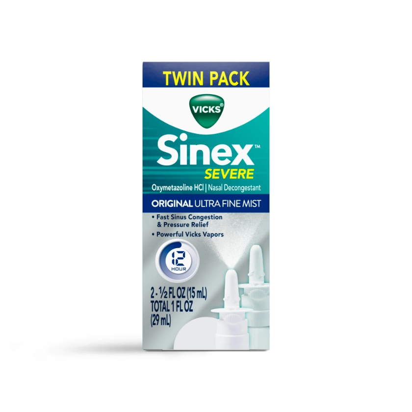 Sinex™ SEVERE Original Ultra Fine Mist Nasal Spray 0.5 FL OZ (2 Pack)