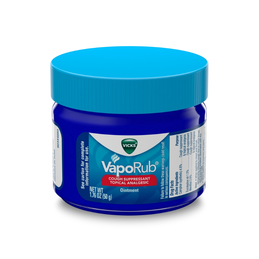 VapoRub™ Cough Suppressant and Topical Analgesic Medicated Ointment
