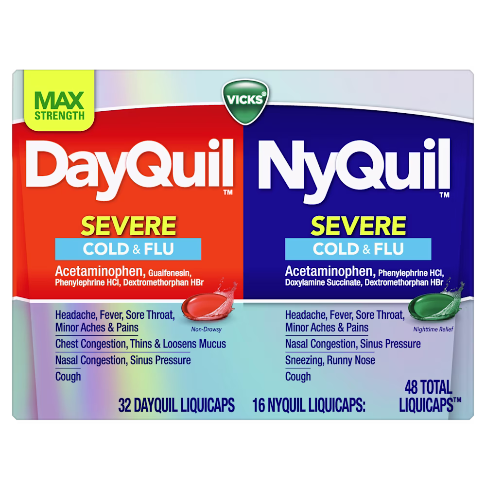 DayQuil™/ NyQuil™ SEVERE Cold & Flu Relief LiquiCaps™ Co-Pack