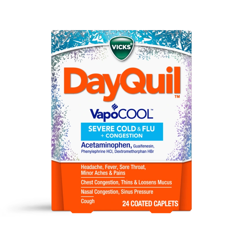 DayQuil™ VapoCOOL SEVERE Maximum Strength Cold & Flu + Congestion Daytime R...