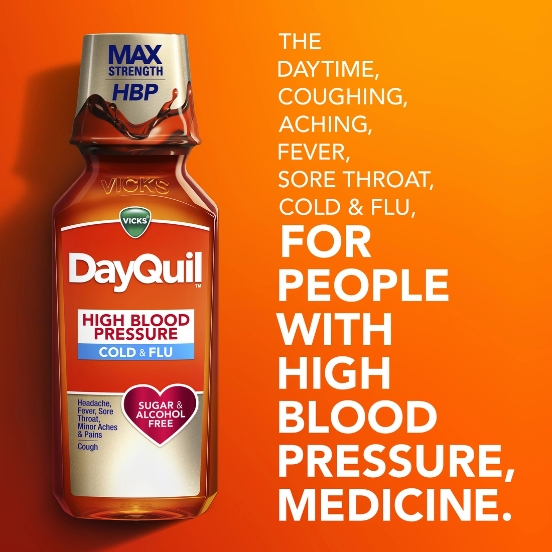 DayQuil™/NyQuil™ High Blood Pressure Cold and Flu Relief Liquid Medicine