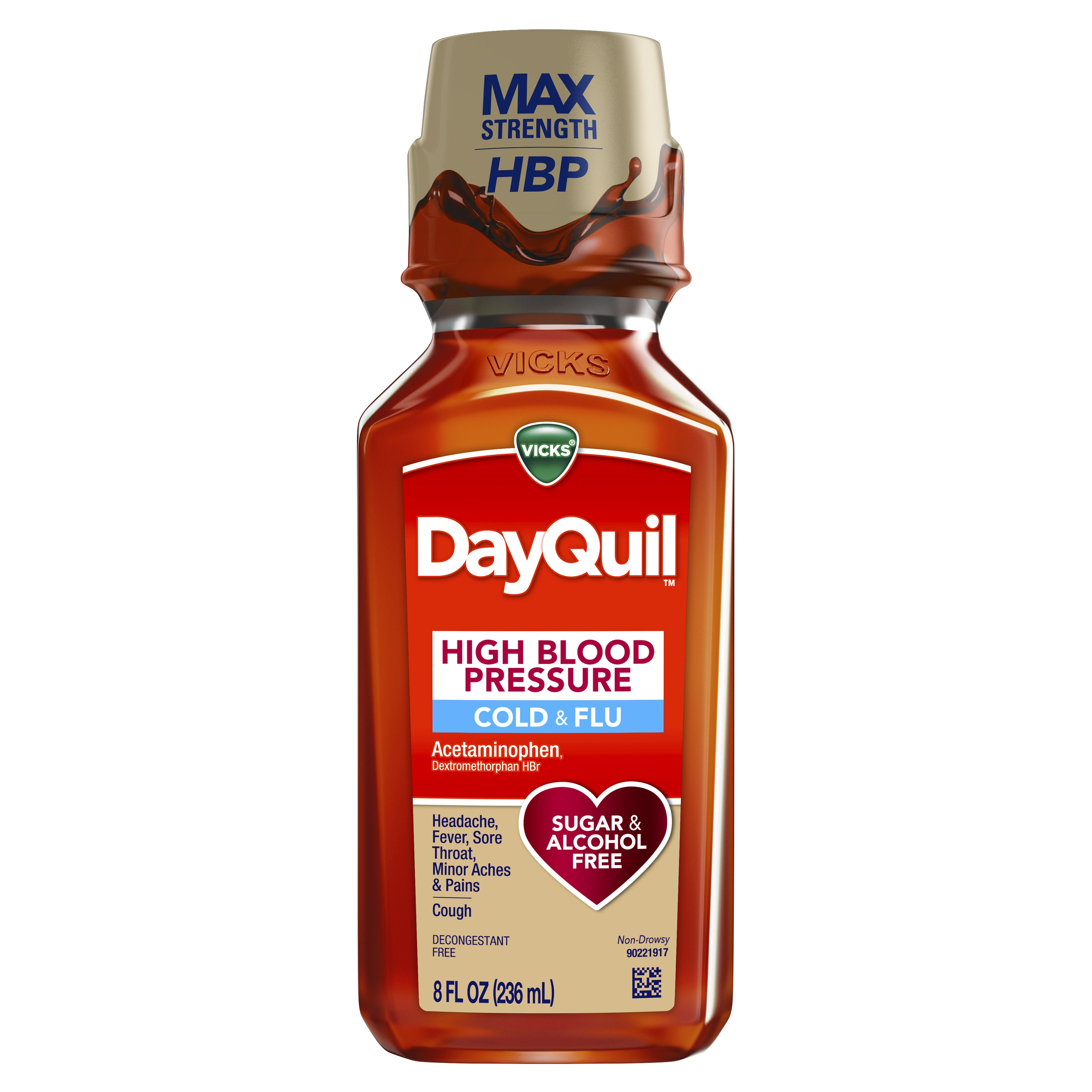 DayQuil™ High Blood Pressure Cold and Flu Relief Liquid Medicine