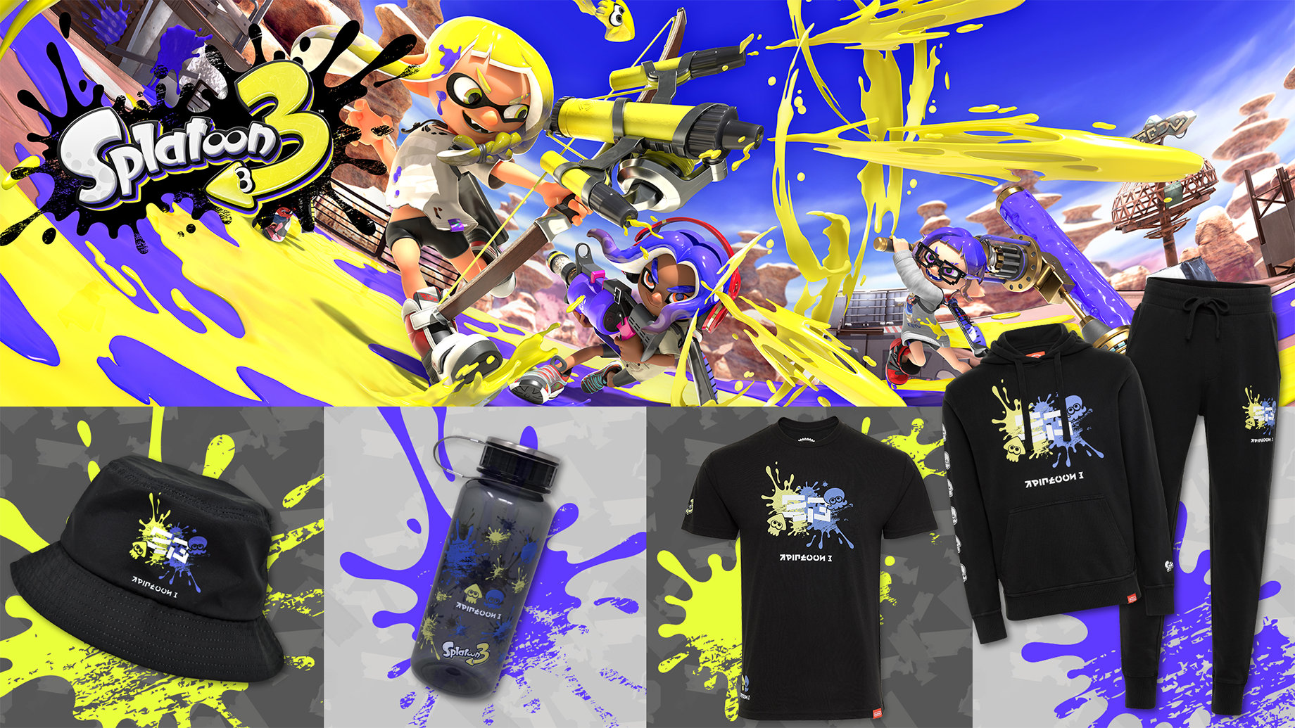 Shop exclusive (and stylish) Splatoon 3 merch in the My Nintendo Store
