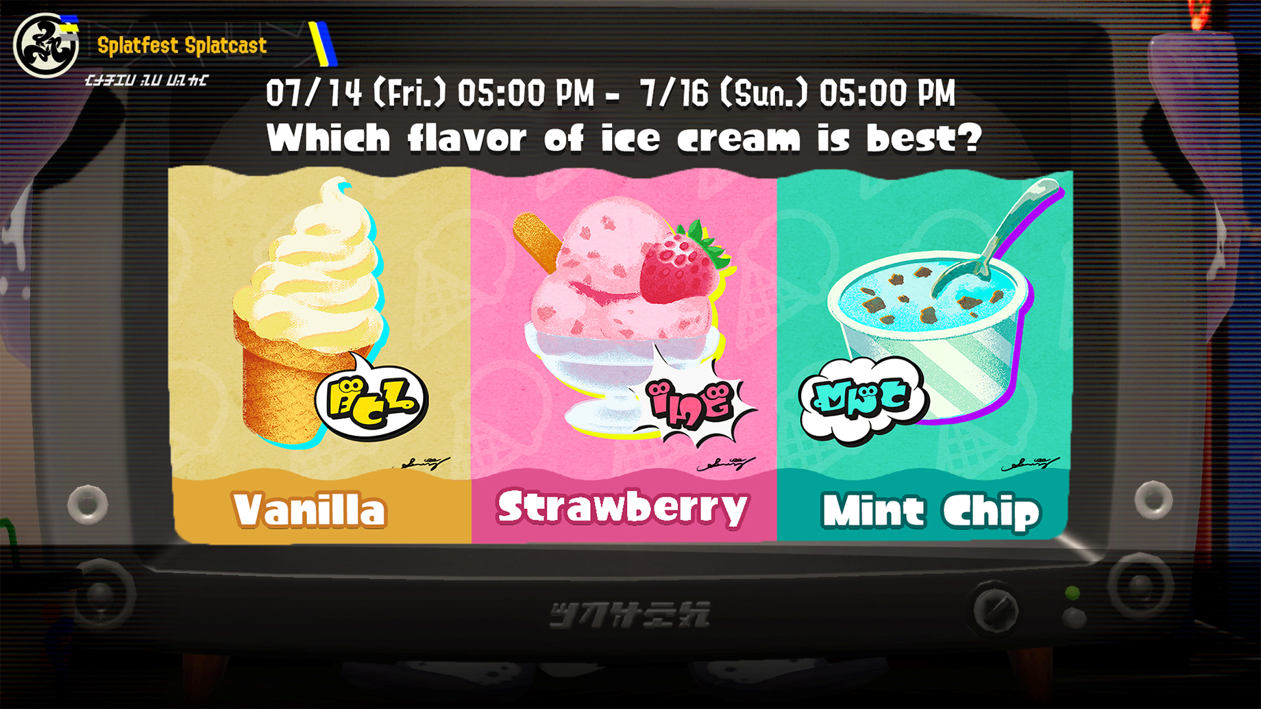 Which flavor of ice cream is best? Vanilla, Strawberry, or Mint Chip?