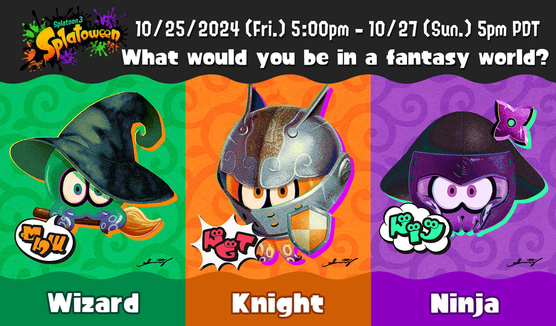 Splatfest October 2024 Singboard