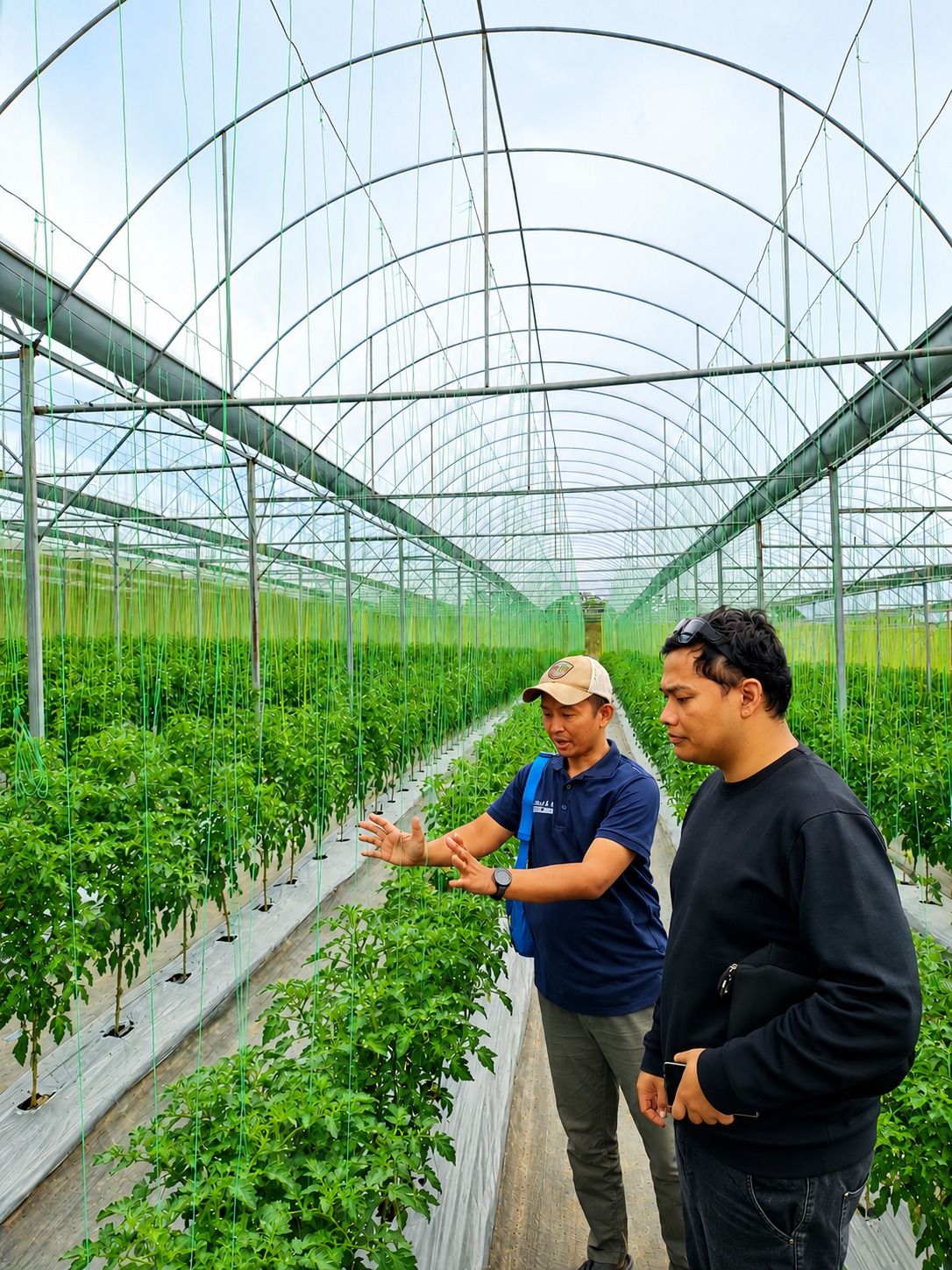Kunjungan Hijaunesia Green Economy ESG Academy ke Greenhouse PT. Widji Nusantara Makmur, Perkuat Kolaborasi Pertanian Modern