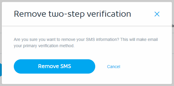 Two-Step removing mobile only