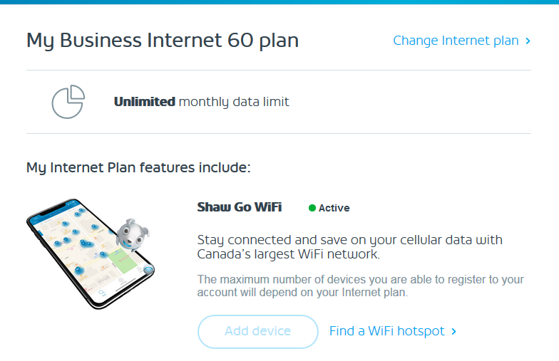 connect wifi shaw WiFi Shaw access use and Go