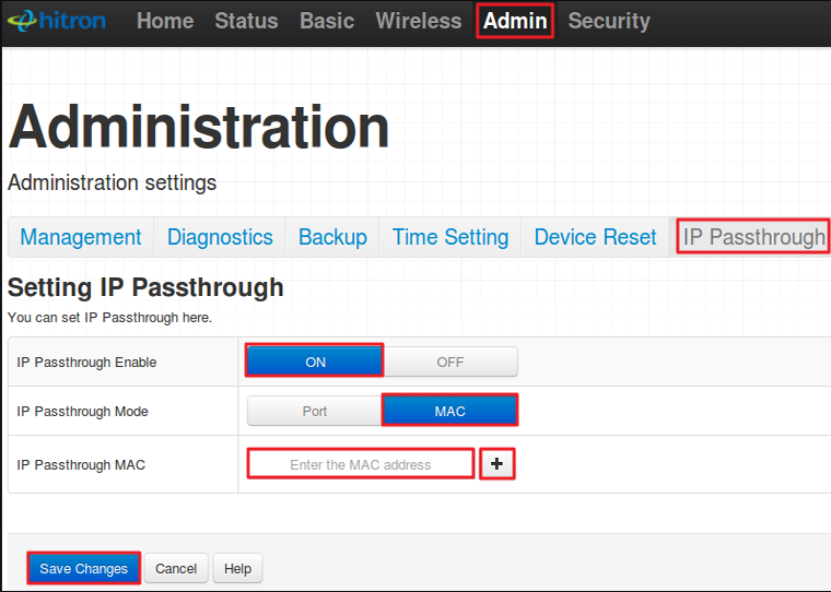 what is a passthrough mac address