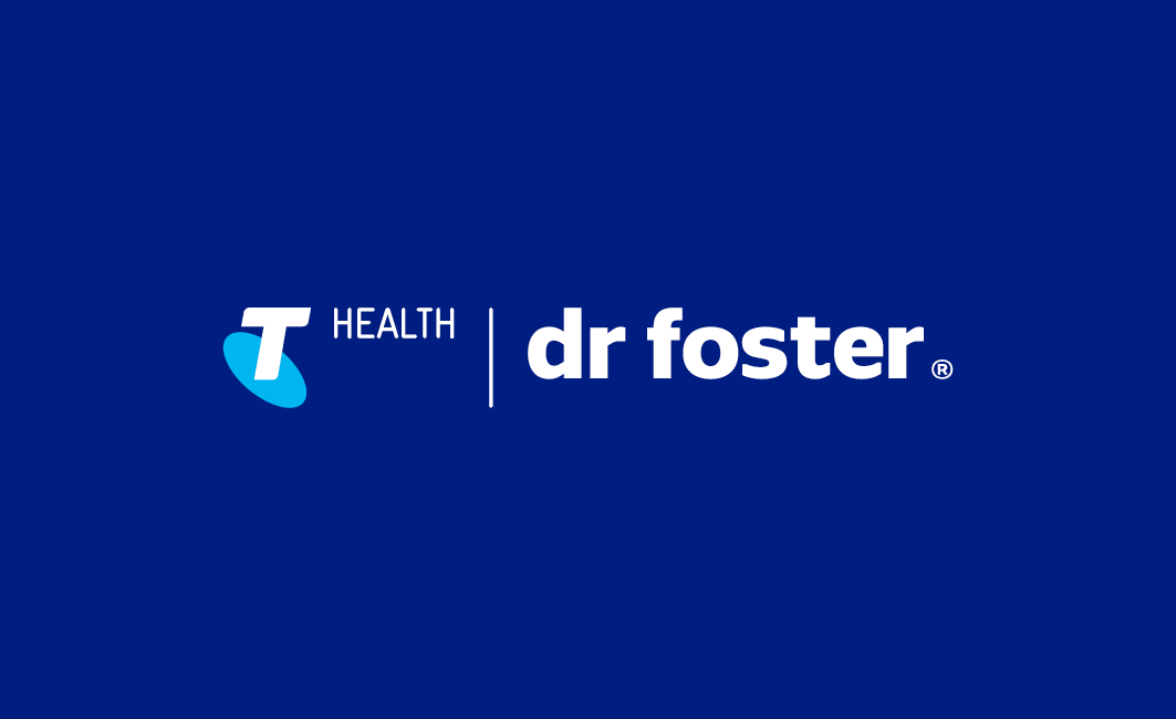 a gif of the drfoster / telstra health logo on different alternating bright coloured backgrounds