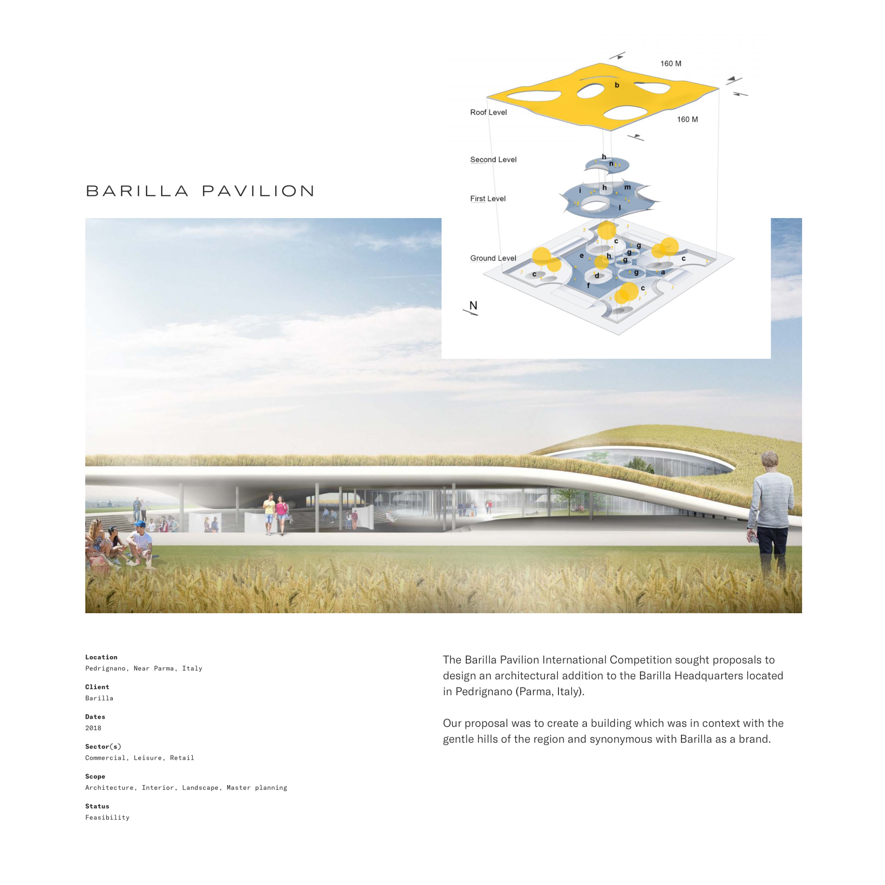 a view of the Barilla Pavilion case study page on the PRC website