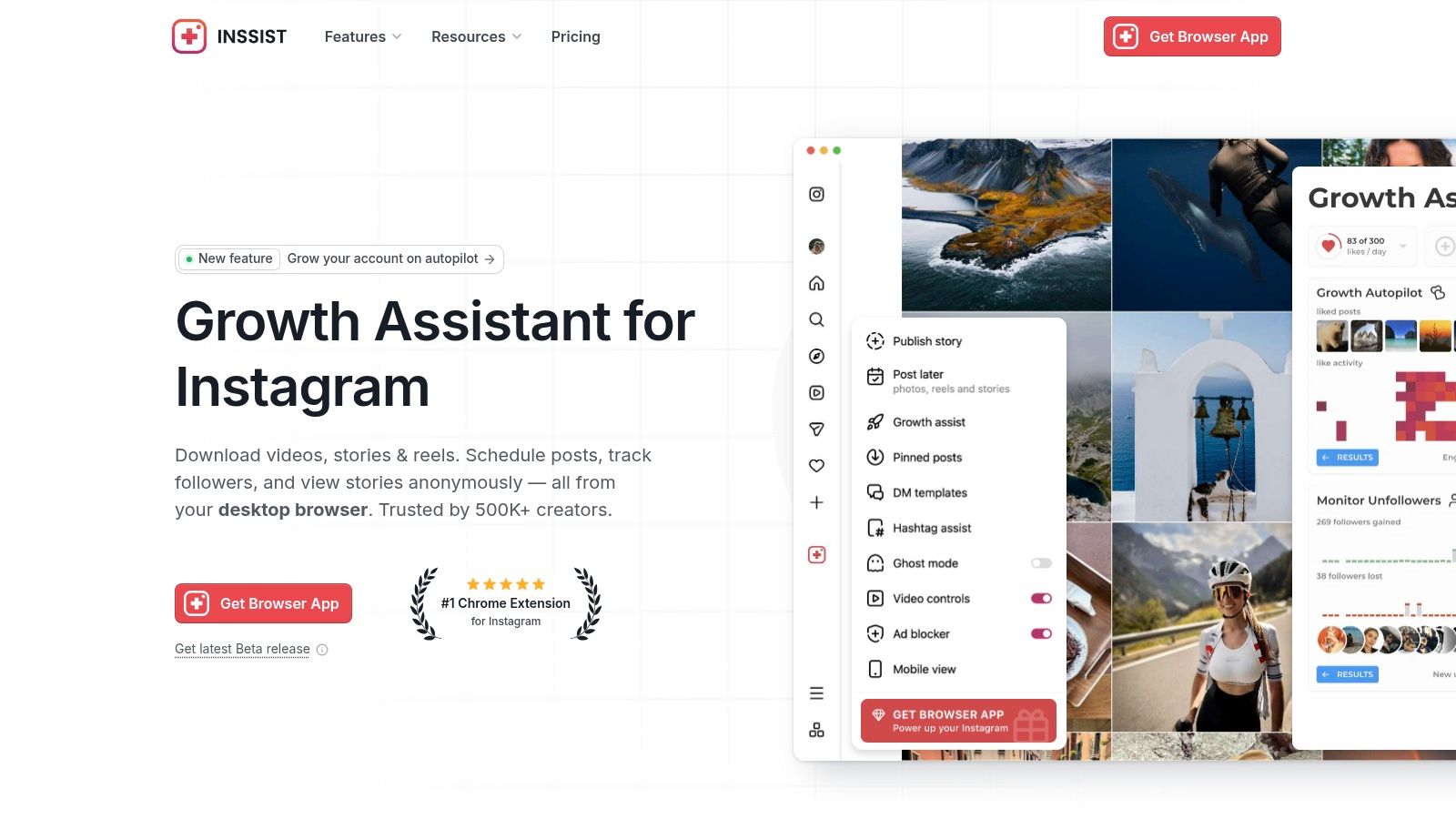 INSSIST (Chrome/Edge desktop extension)