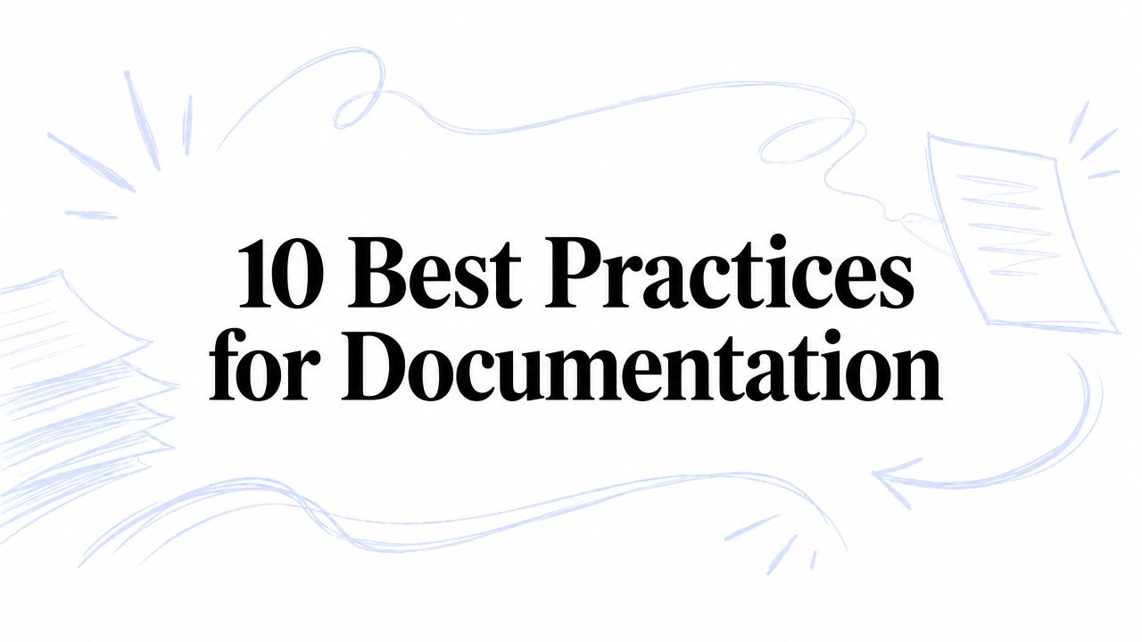 10 Best Practices for Documentation