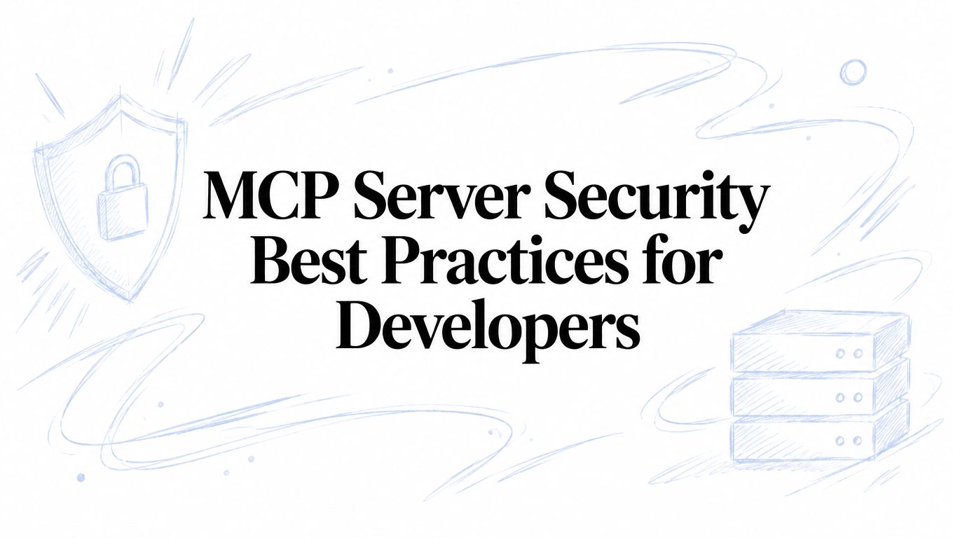 MCP Server Security Best Practices for Developers