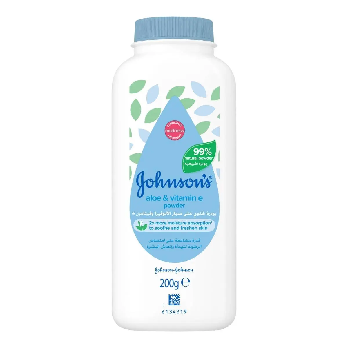 Johnson's® Cornstarch Powder Aloe