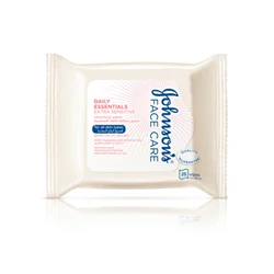 JOHNSON'S® Wipes: Fragrance-Free Facial Cleansing Wipes (Perfume and Alcohol Free) pack