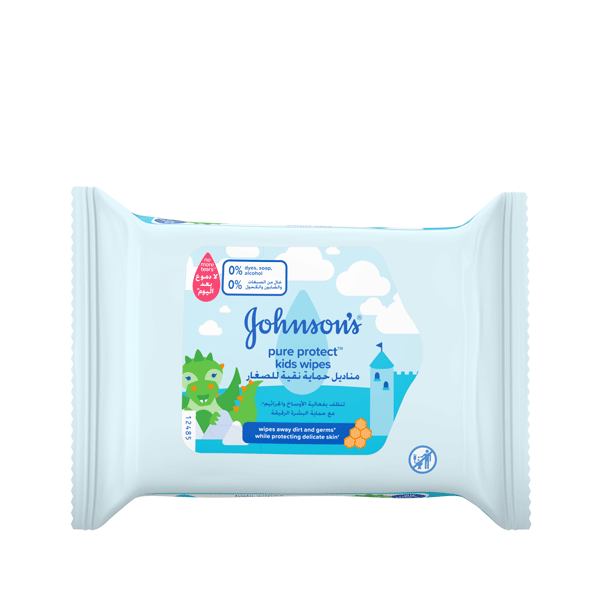 Johnson's® baby pure protect kids wipes the best pure protect kids wipes for your baby.