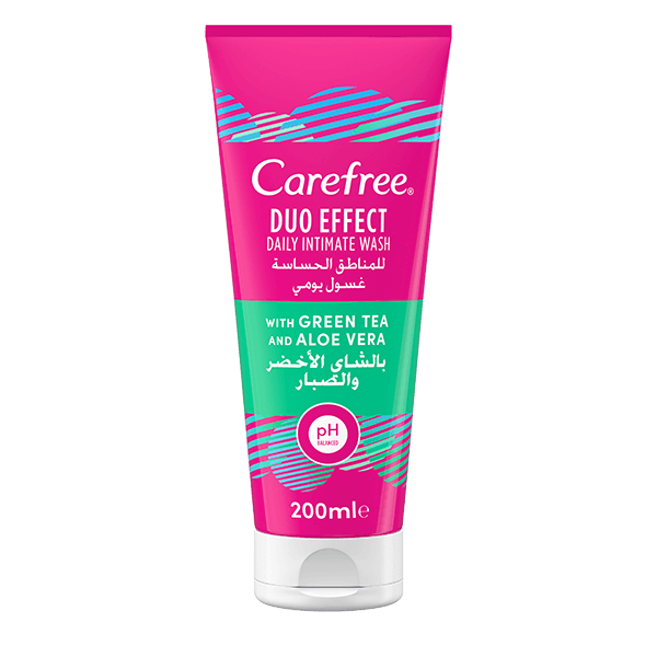 Carefree® Duo Effect Intimate Wash With Green Tea & Aloe Vera