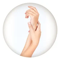 Forearms with dry skin