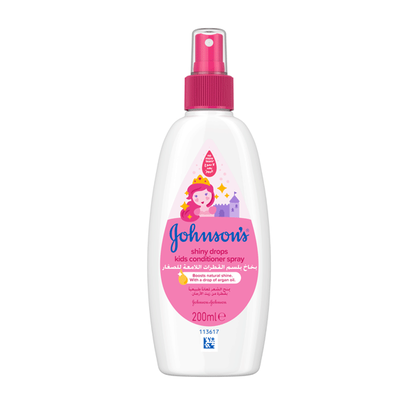 Johnson's® baby shiny drops kids conditioner spray the best conditioner spray for your baby.