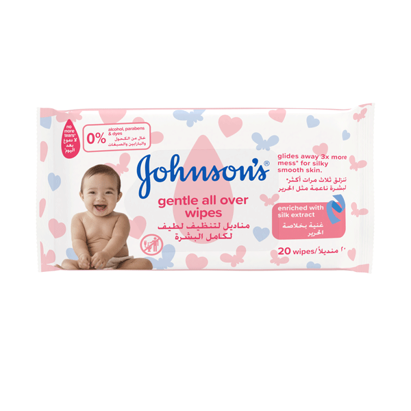 Johnson's® baby gentle all over wipes the best all over wipes for your baby.