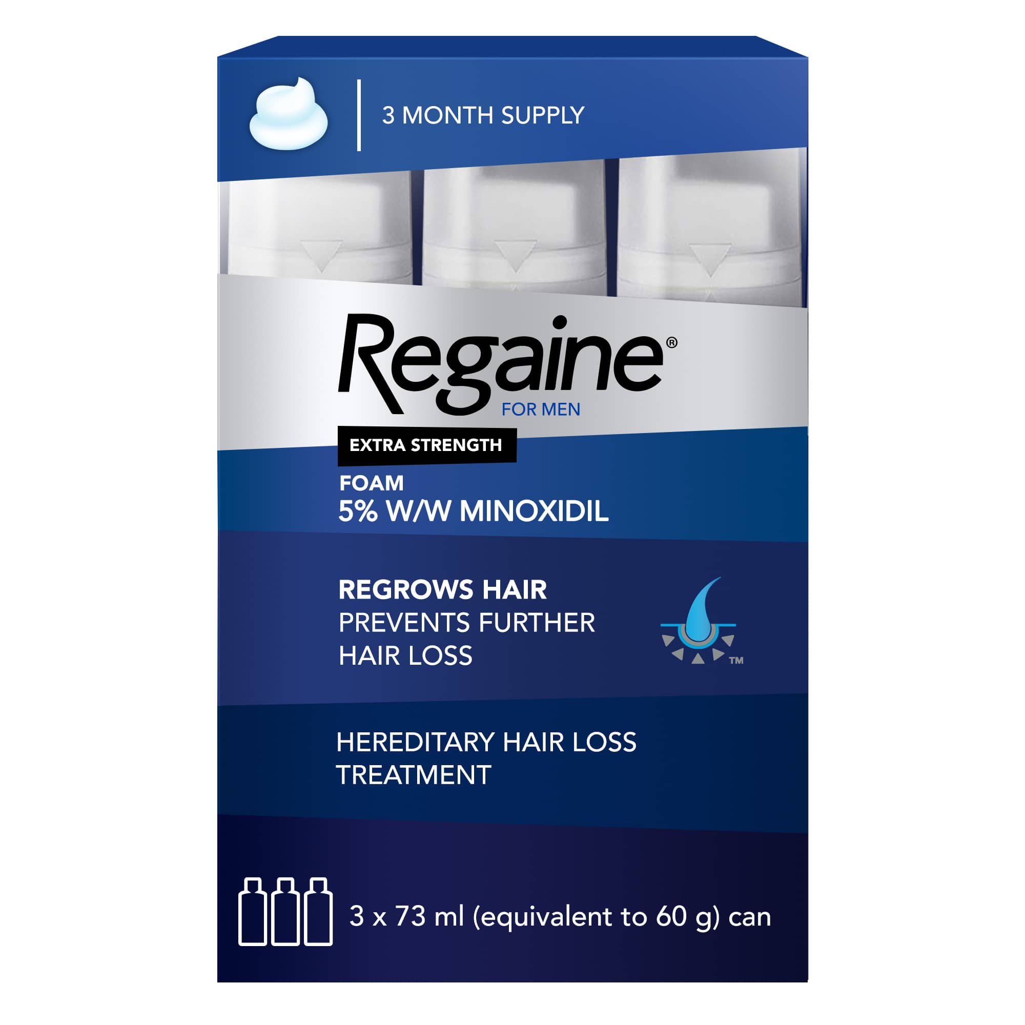 REGAINE® For Men Extra Strength Scalp Foam for Hair Regrowth image 1