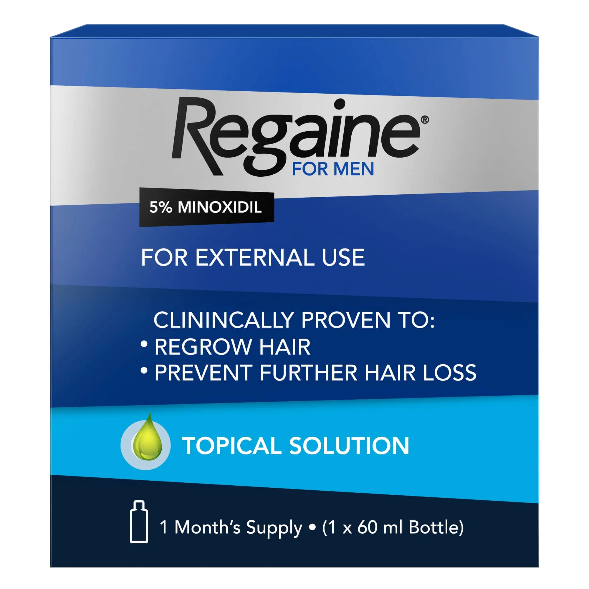 REGAINE® For Men Extra Strength Scalp Solution image 1