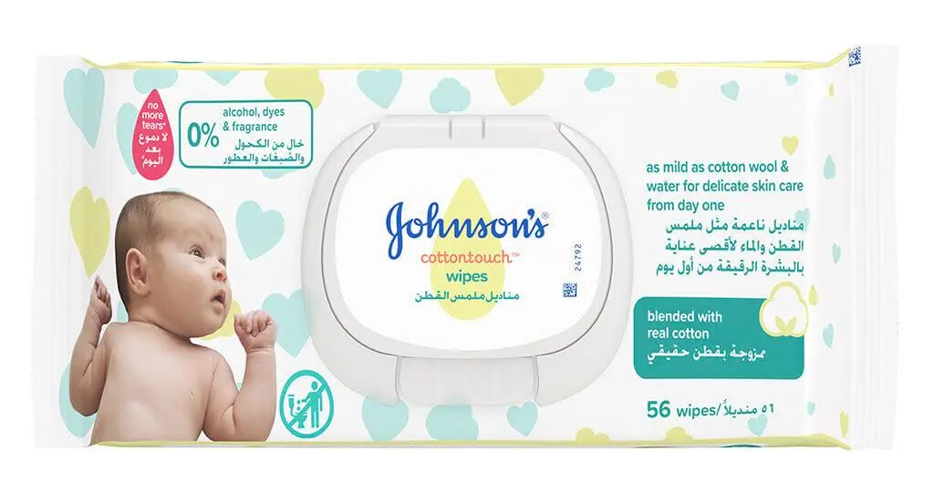 مناديل cottontouch™ من جونسون
