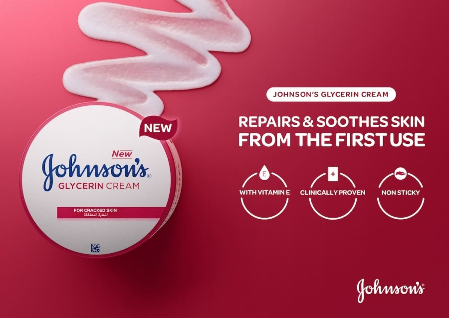 Johnson’s Glycerin Cream for Dry, Cracked Skin