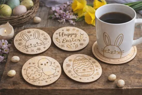 wielkanocne warsztaty ekopodkladki pod kubki