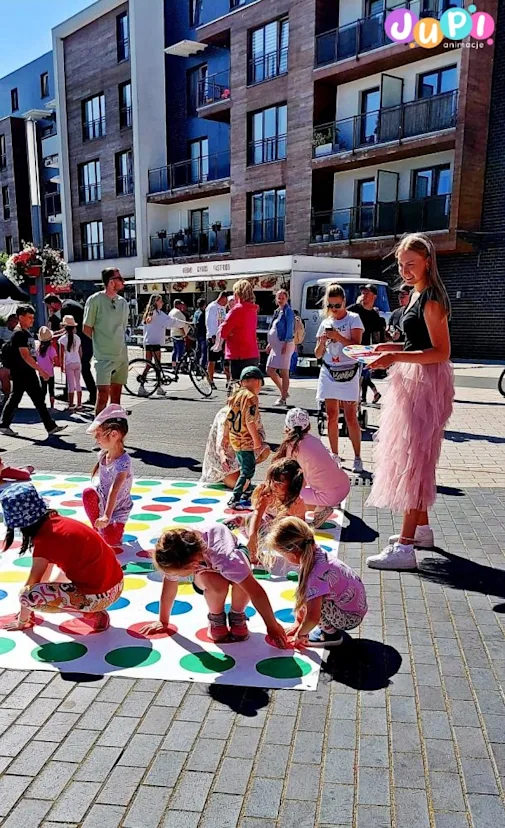 mega twister dla dzieci gra wielkoformatowa na impreze