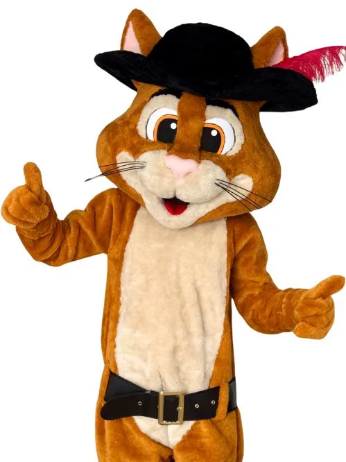 kot w butach zywa maskotka