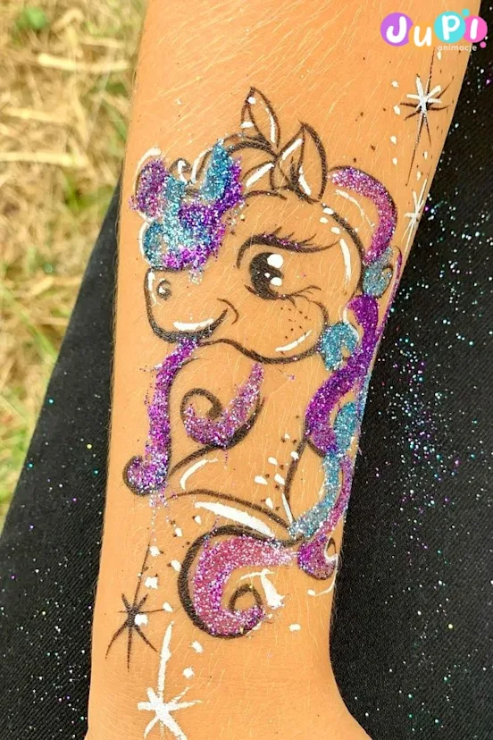 tatuaze brokatowe dla dzieci jednorozec jupi animacje.jpg