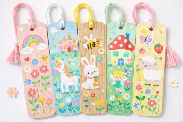 warsztaty kreatywne drewniane zakladki do ksiazek