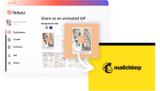 Create a GIF in Issuu and export to Mailchimp