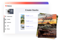 Create your own virtual stacks of publications to sell, graphical user interface